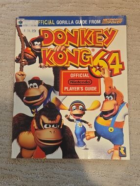 Nintendo Donkey Kong 64 Player's Guide - Yellow Red Blue